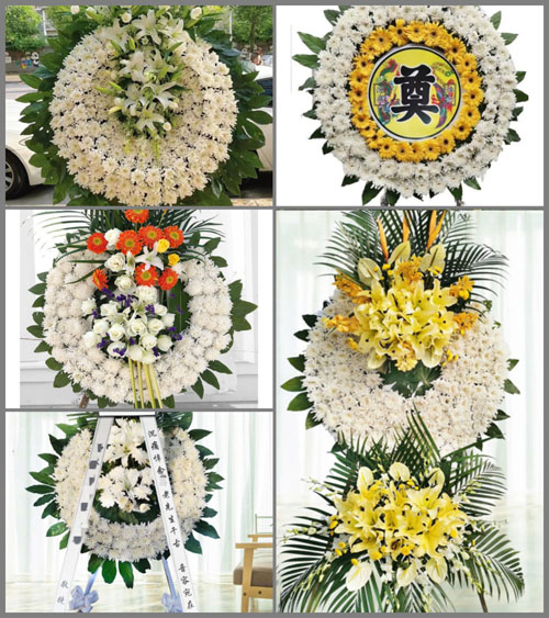 广东汕尾市陆河县东坑镇共光村花圈速递